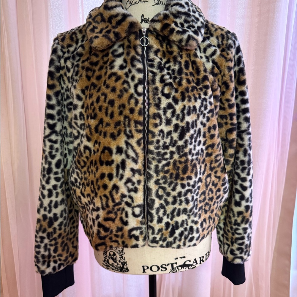 Nine West Leopard Print Jacket